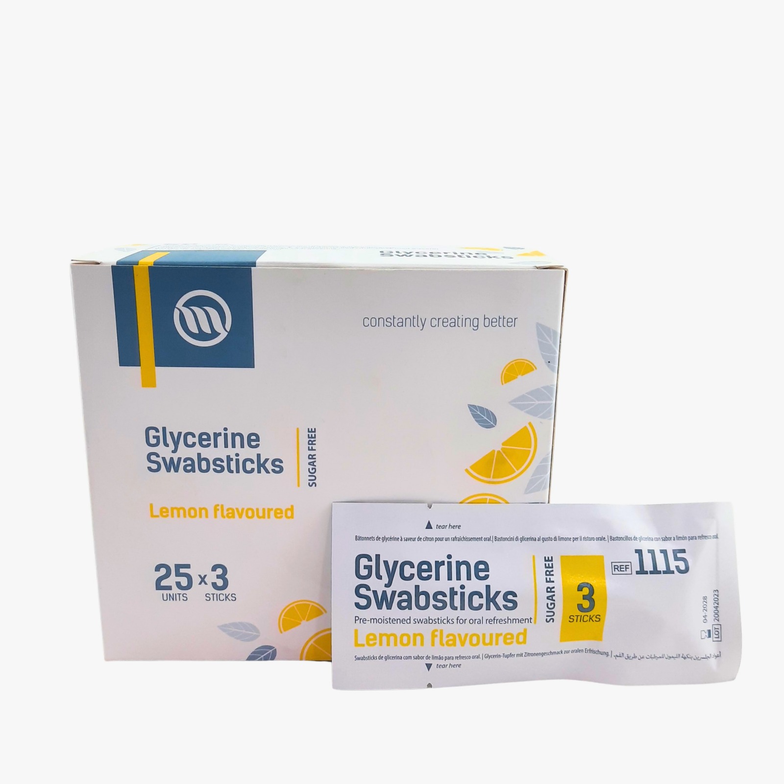 Dry mouth relief Swabstick Glycerine oral care Speech Therapy Chemotherapy Radiotherapy Elderly Stroke Cancer